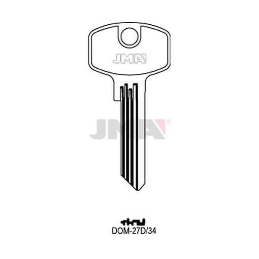 [DOM-27D34] Clé plate ps laiton DOM-27D34
