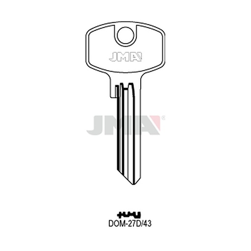 [DOM-27D43] Clé plate ps laiton DOM-27D43