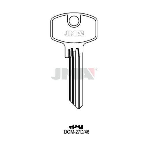 [DOM-27D46] Clé plate ps laiton DOM-27D46