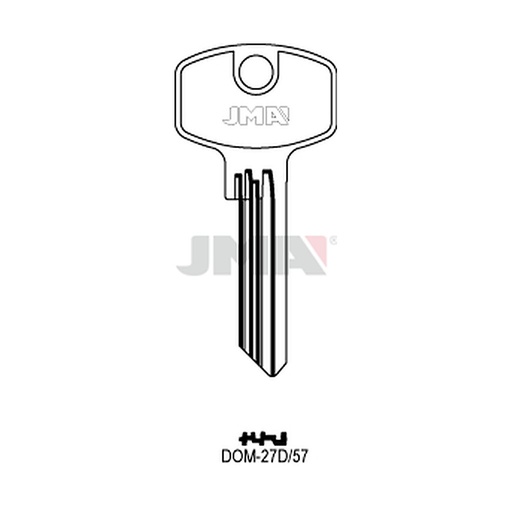 [DOM-27D57] Clé plate ps laiton DOM-27D57