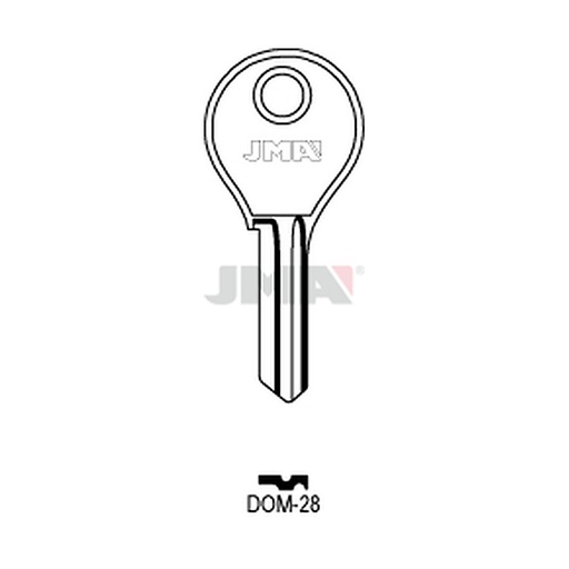 [DOM-28] Clé plate acier DOM-28