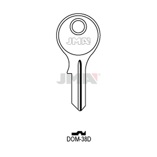 [DOM-38D] Clé plate acier DOM-38D