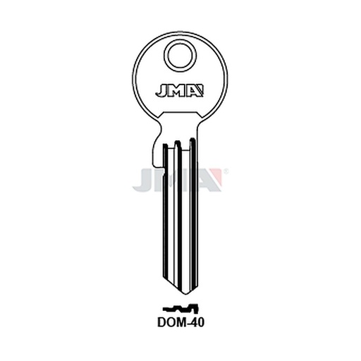 [DOM-40] Clé plate ps laiton DOM-40