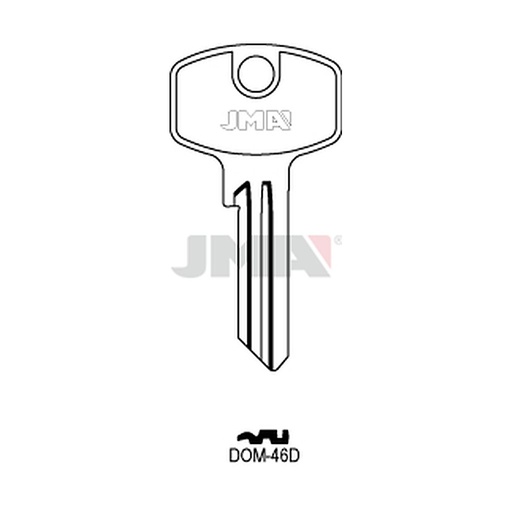 [DOM-46D] Clé plate ps acier DOM-46D