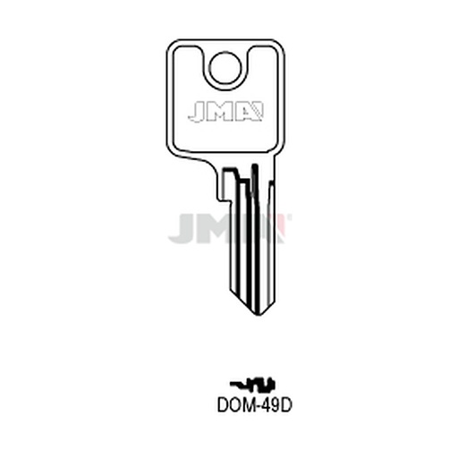 [DOM-49D] Clé plate acier DOM-49D