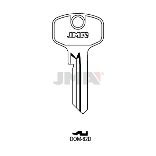 [DOM-62D] Clé plate acier DOM-62D