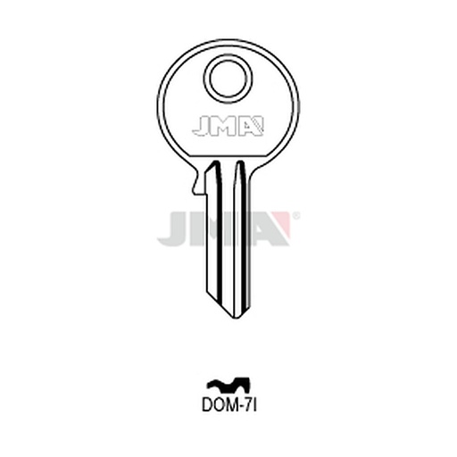 [DOM-7I] Clé plate acier DOM-7I