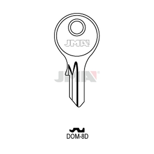 [DOM-8D] Clé plate acier DOM-8D