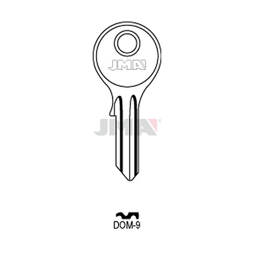 [DOM-9] Clé plate acier DOM-9