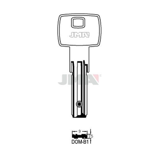 [DOM-B1] Clé spec.cyl.hors tarif DOM-B1