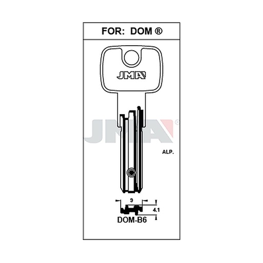 [DOM-B6] Clé spec.cyl.hors tarif DOM-B6