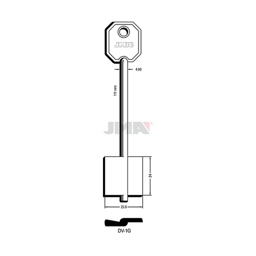 [DV-1G] Clé dp tf l 101 a 145 mm DV-1G