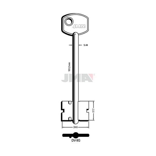 [DV-9G] Clé dp tf l 101 a 145 mm DV-9G