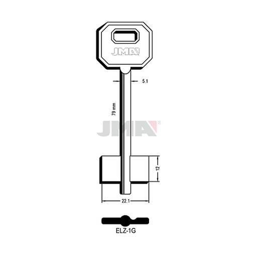 [ELZ-1G] Clé dp tf l 71 a 100 mm ELZ-1G