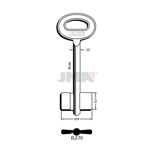 [ELZ-7G] Clé dp tf l 71 a 100 mm ELZ-7G