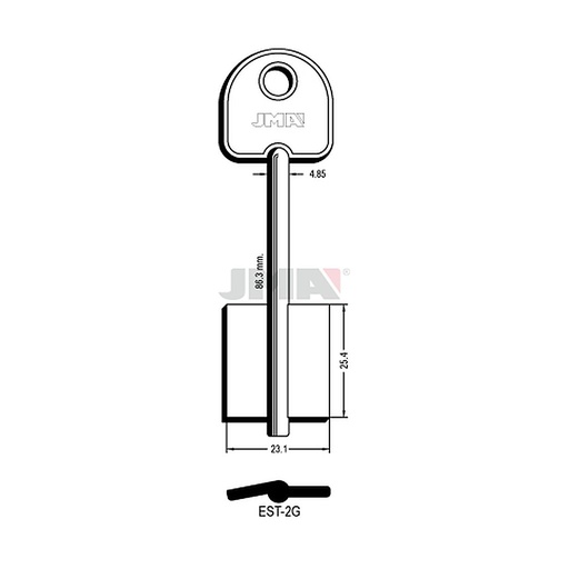[EST-2G] Clé dp tf l 71 a 100 mm EST-2G