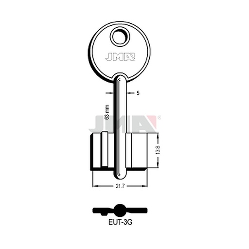 [EUT-3G] Clé dp tf l - 70 mm EUT-3G