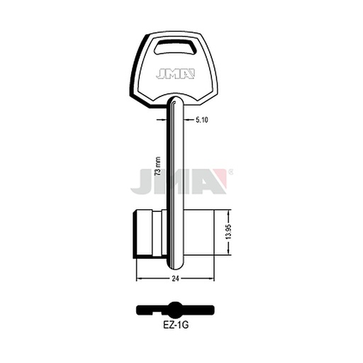 [EZ-1G] Clé dp tf l 71 a 100 mm EZ-1G