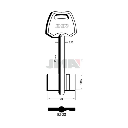 [EZ-2G] Clé dp tf l 71 a 100 mm EZ-2G