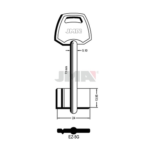 [EZ-5G] Clé dp tf l 71 a 100 mm EZ-5G