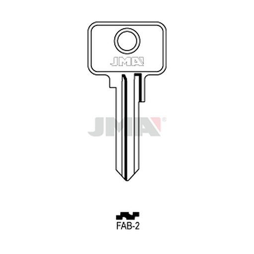 [FAB-2] Clé plate laiton FAB-2
