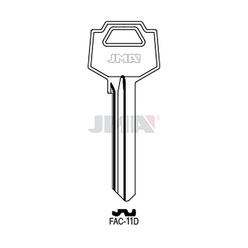 [FAC-11D] Clé plate acier FAC-11D