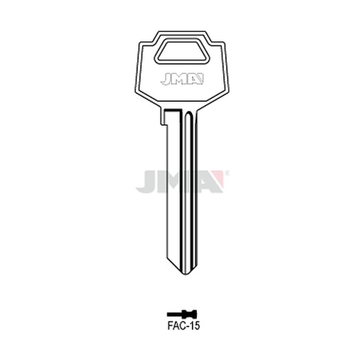 [FAC-15] Clé plate acier FAC-15