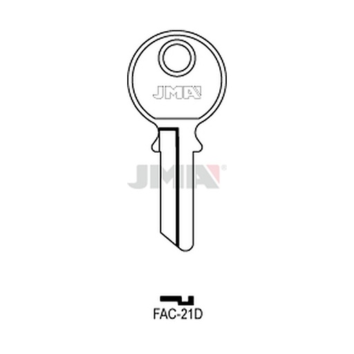 [FAC-21D] Clé plate acier FAC-21D
