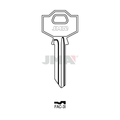 [FAC-3I] Clé plate acier FAC-3I