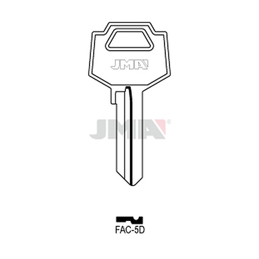 [FAC-5D] Clé plate acier FAC-5D
