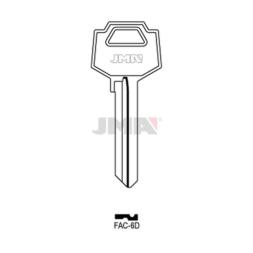 [FAC-6D] Clé plate acier FAC-6D