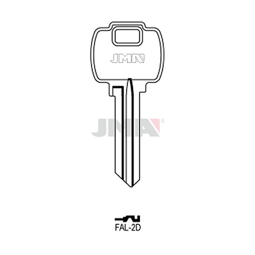 [FAL-2D] Clé plate laiton FAL-2D