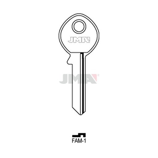 [FAM-1] Clé plate acier FAM-1
