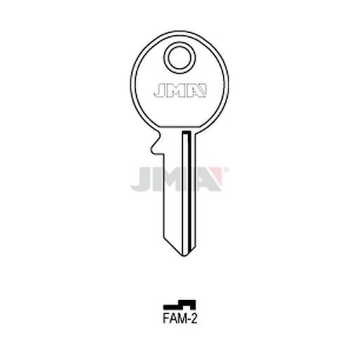 [FAM-2] Clé plate acier FAM-2