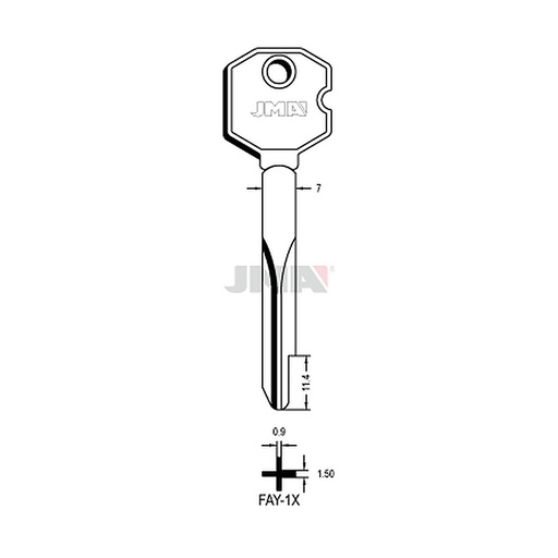 [FAY-1X] Clé cruciforme FAY-1X