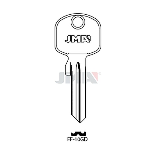 [FF-10GD] Clé plate acier FF-10GD
