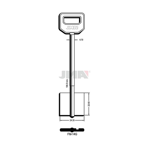 [FM-14G] Clé dp tf l 101 a 145 mm FM-14G