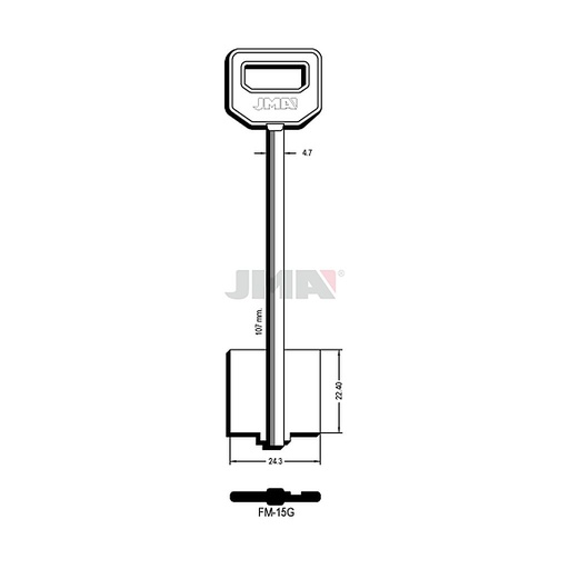 [FM-15G] Clé dp tf l 101 a 145 mm FM-15G