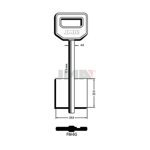 [FM-6G] Clé dp tf l 71 a 100 mm FM-6G