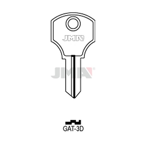 [GAT-3D] Clé plate laiton GAT-3D