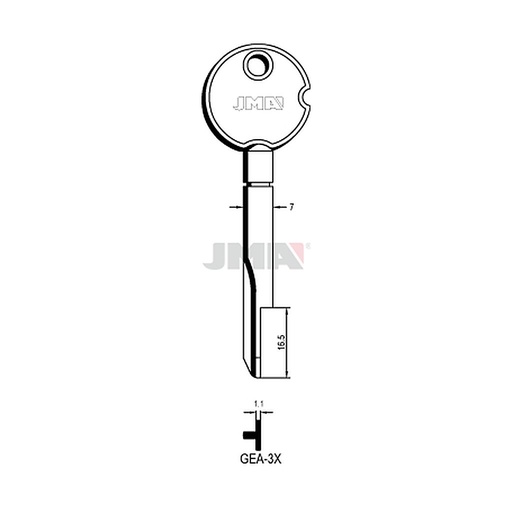 [GEA-3X] Clé cruciforme GEA-3X
