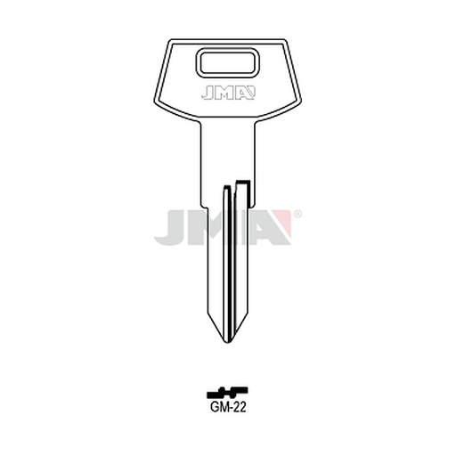 [GM-22] Clé plate laiton GM-22