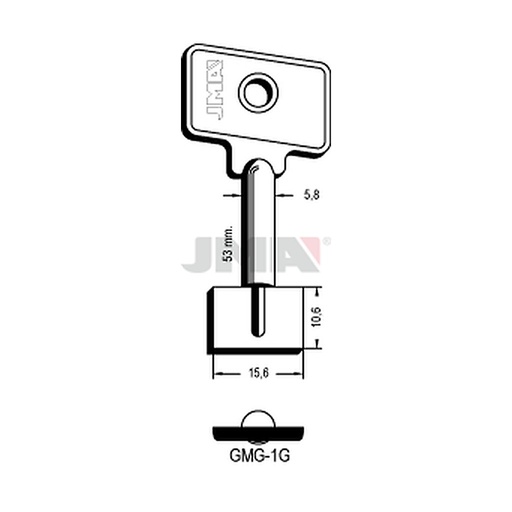 [GMG-1G] Clé dp tf l - 70 mm GMG-1G