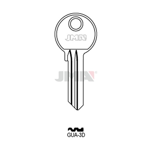 [GUA-3D] Clé plate acier GUA-3D
