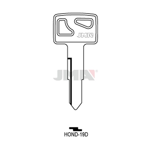 [HOND-19D] Clé plate acier HOND-19D