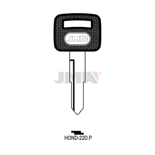 [HOND-22DP] Clé à tête plastique HOND-22DP