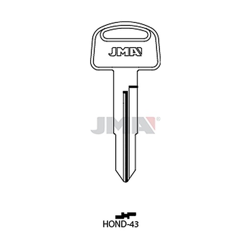 [HOND-43] Clé plate acier HOND-43