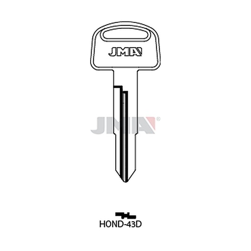 [HOND-43D] Clé plate acier HOND-43D