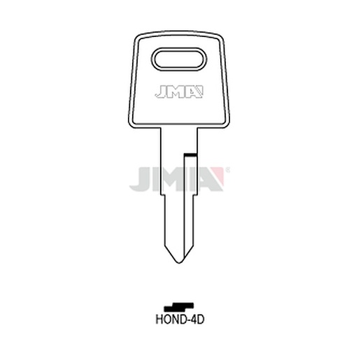 [HOND-4D] Clé plate acier HOND-4D