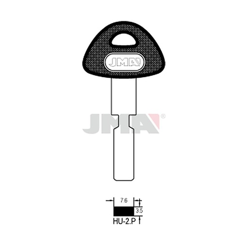 [HU-2P] Clé spéciale tête plastique HU-2P